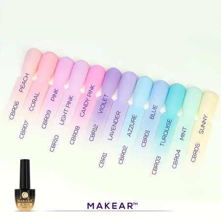 Makear Color Rubber Base Juicy nr.CRB01 - Blue - Image 2