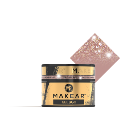 Gel & Go Glitter - Dark Rose (15ml)