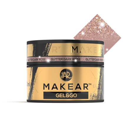 Gel & Go Glitter - Dark Rose (50ml)