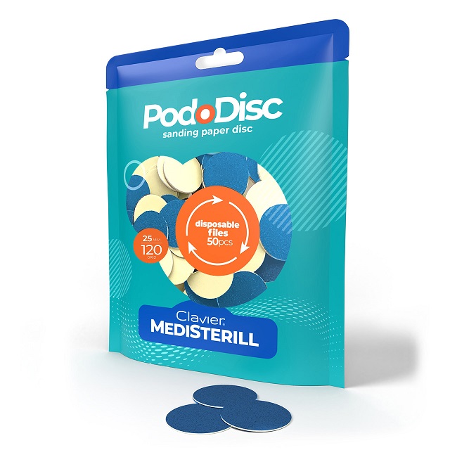 Ανταλλακτικοί Δίσκοι Λείανσης PodoDisc Medisterill Clavier για πεντικιούρ (50 τμχ) - Image 2