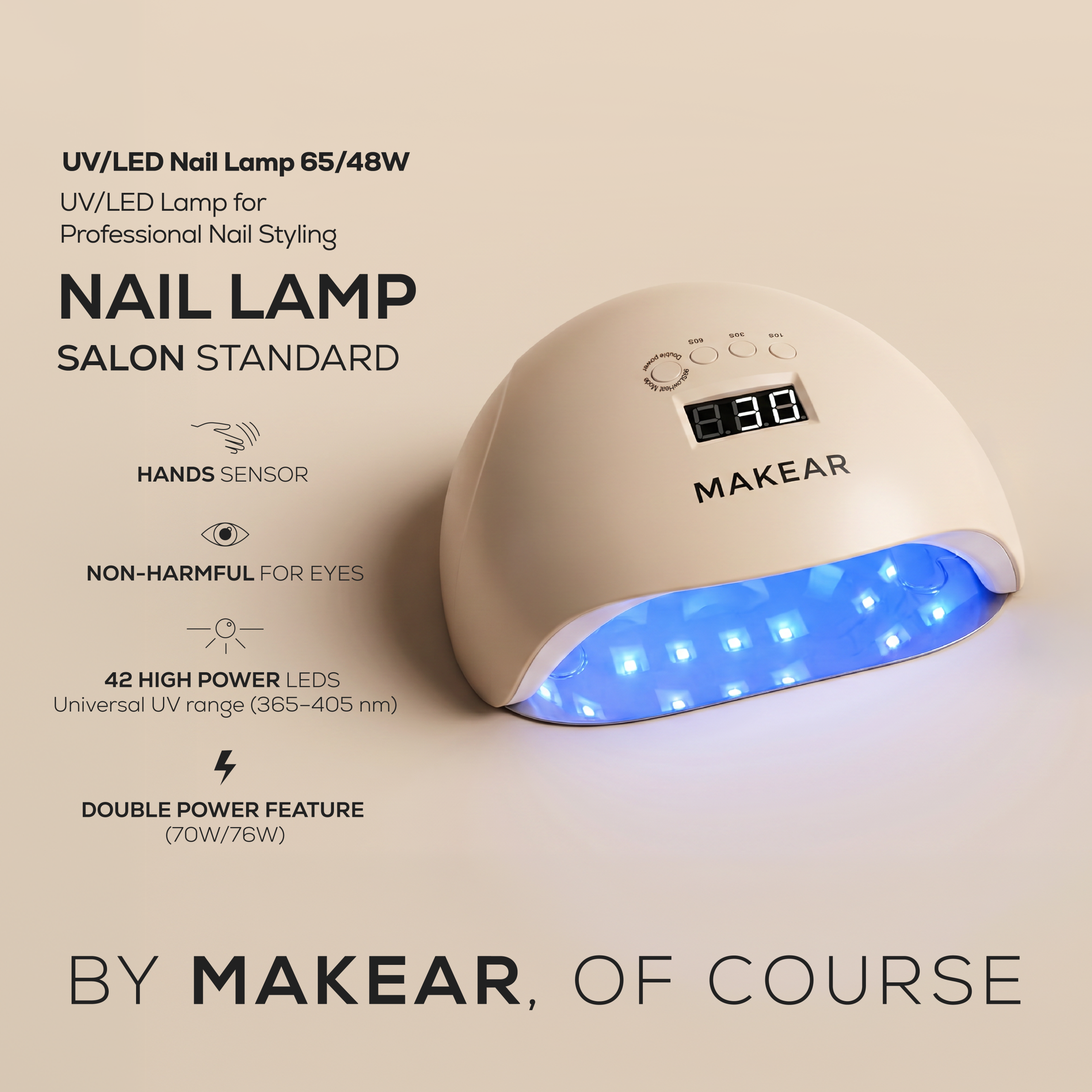 Makear Λάμπα UV 65/48W Beige - Image 2