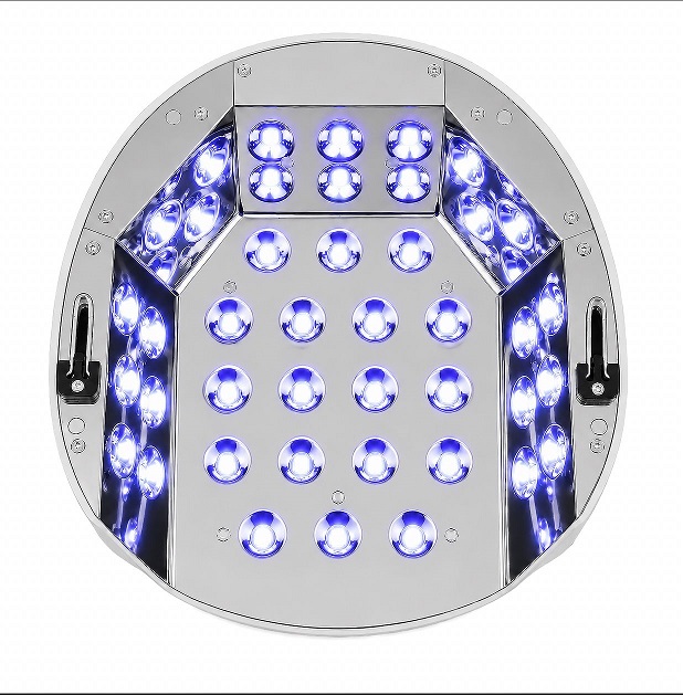 Ασύρματη λάμπα UV/LED PREMIUM – IQueen Charge+ by Clavier για νύχια, μανικιούρ και πεντικιούρ Nailsology, 60W, λευκό-χρυσή. - Image 2