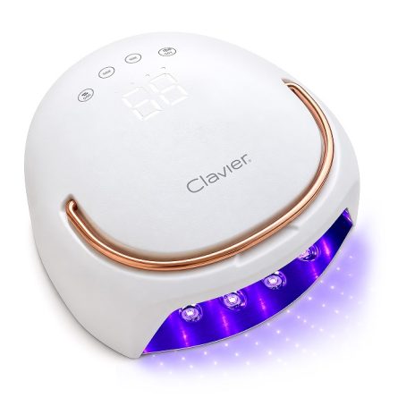 Ασύρματη λάμπα UV/LED PREMIUM – IQueen Charge+ by Clavier για νύχια, μανικιούρ και πεντικιούρ Nailsology, 60W, λευκό-χρυσή.