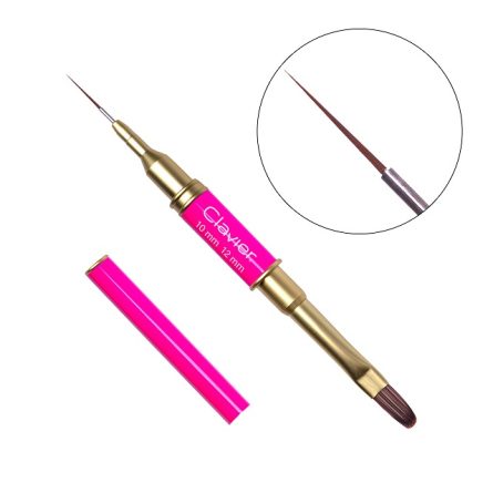 Διπλό πινέλο για διακοσμήσεις και τζελ MAGENTA Clavier 12mm.