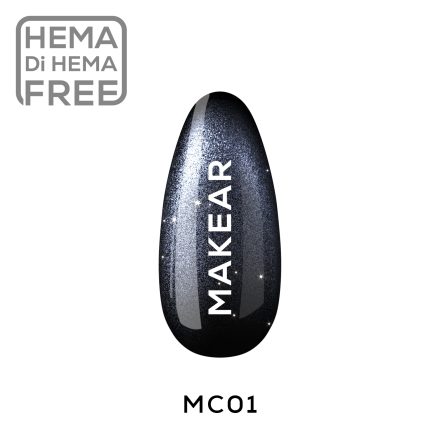 Magnetic Fall MC01 - Ημιμόνιμο βερνίκι Cat Eye & Flash MAKEAR 8 ml