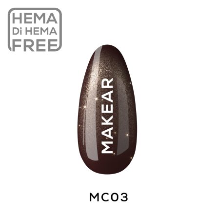 Magnetic Fall MC03 – Ημιμόνιμο βερνίκι Cat Eye & Flash MAKEAR 8 ml